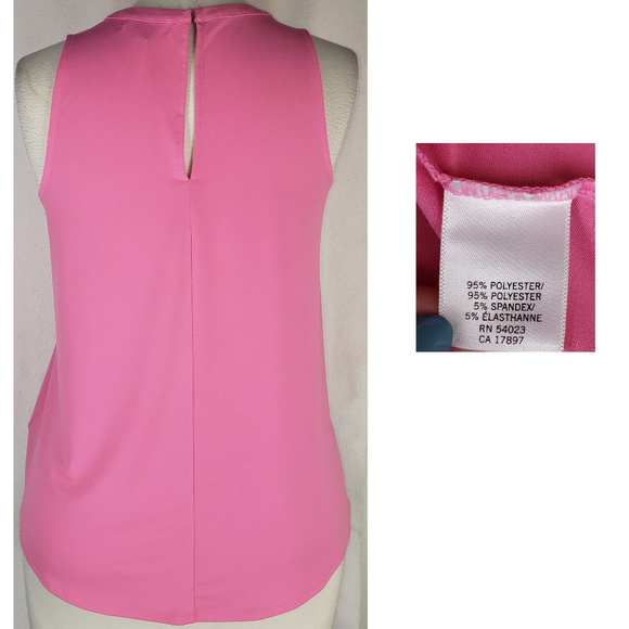 Banana Republic pink keyhole detail top blouse - Picture 2 of 2